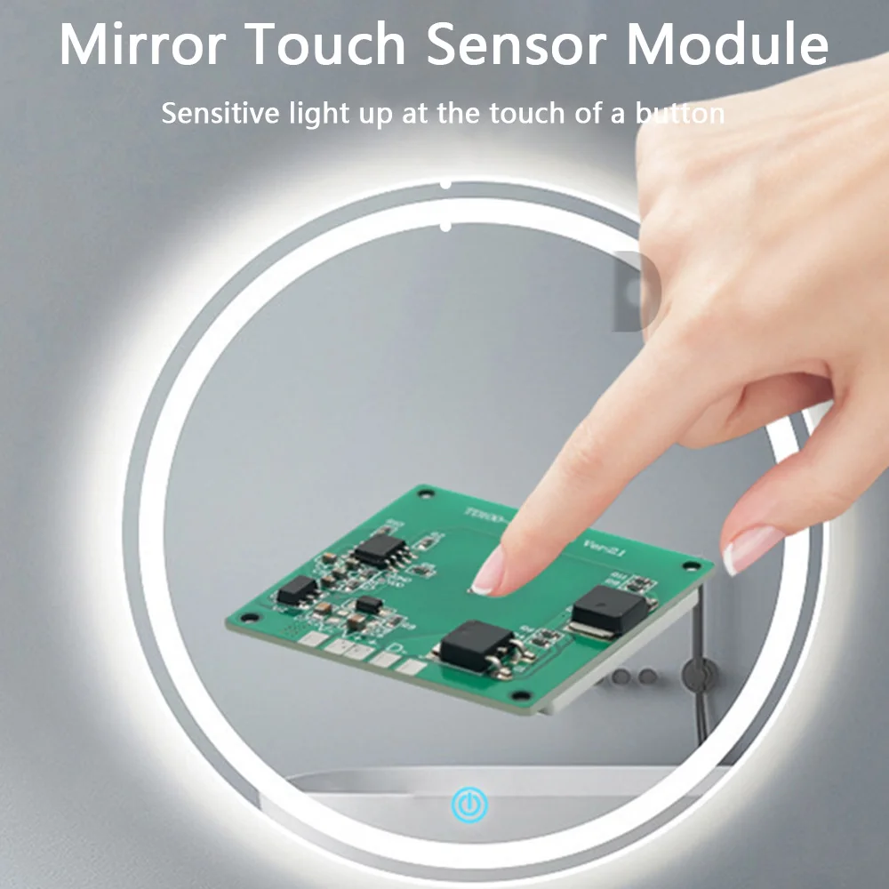 12-24V Bathroom Smart Cosmetic Mirror Touch Sensor Switch For Mirror LED Dimming And Color Temperature Control Touch Switch