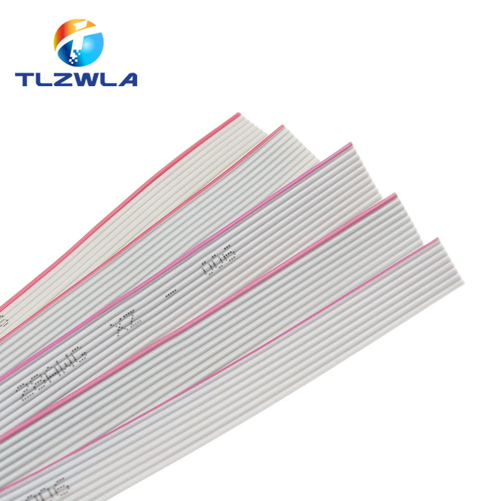 รูปสินค้า สายไฟฟ้า 8P-40P 10 เมตร 1.27 มม. สีเทา สำหรับ IDC FC 2.54 มม.