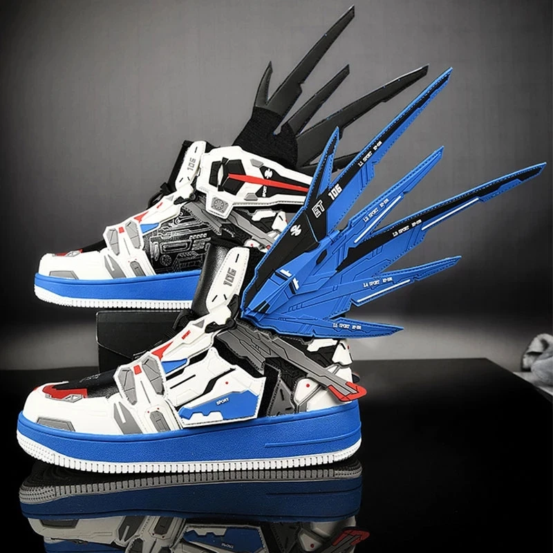 Males Brand Designer Shoes Mens Skateboarding Shoes Men Gundam - Main Image
