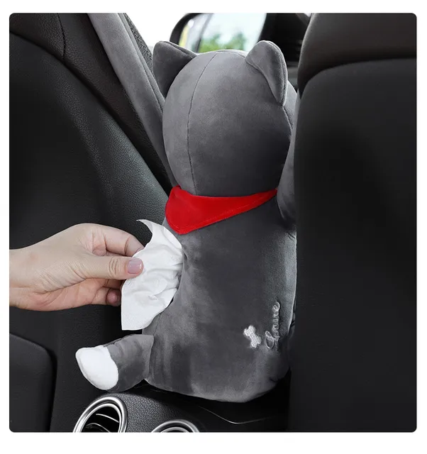 Car Ricer Scenecute Rabbit Plush Car Tissue Holder - Armrest Box