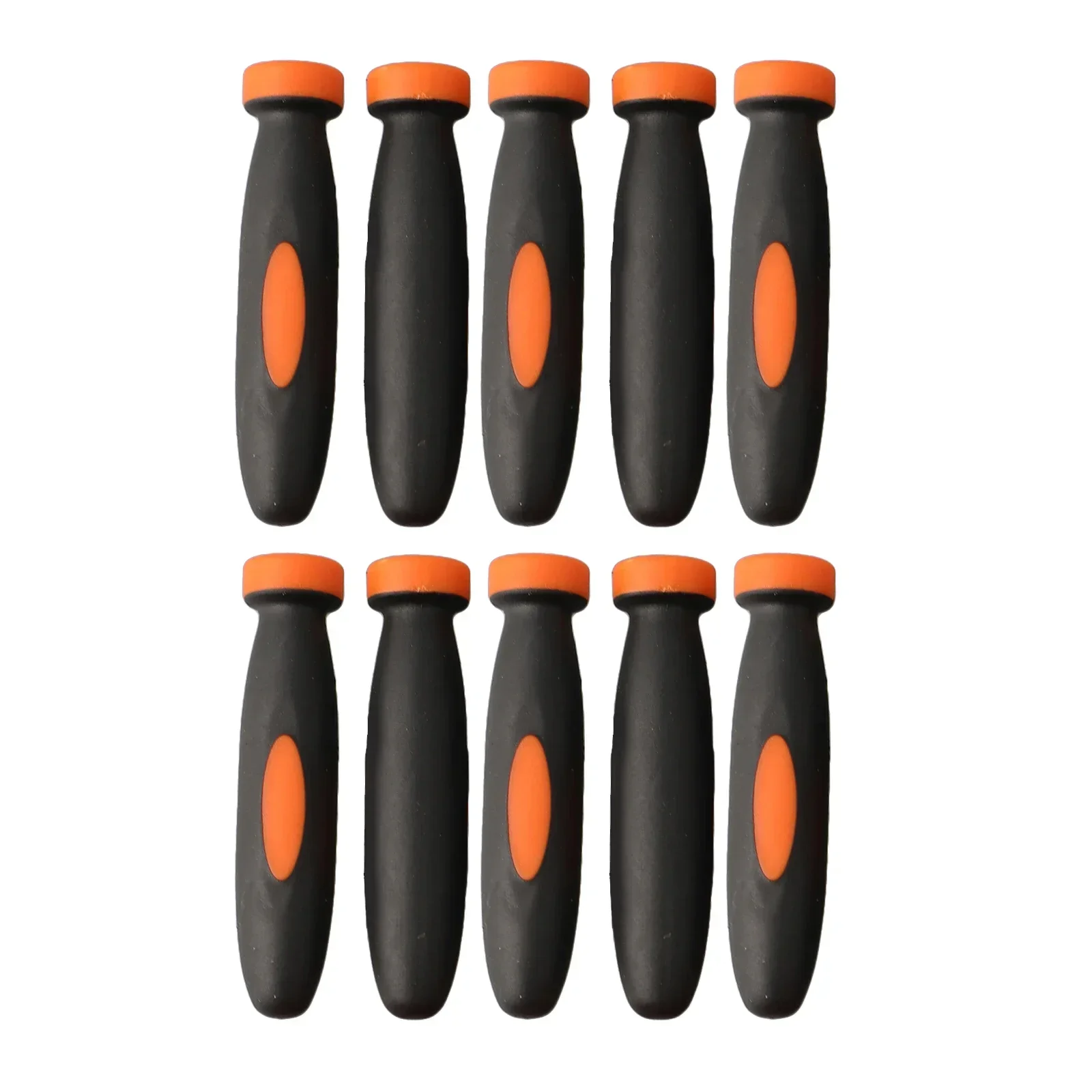 Wood File Handle 10Pcs Rubber Files Handles Files Supplies 2.36Inch 3mm Hole Diameter Wood File Handle Replacement
