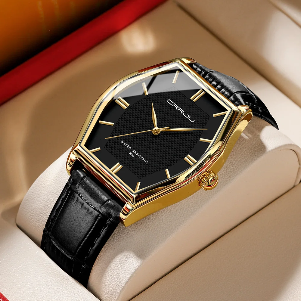 Ultra Thin Quartz for Men Casual Slim Mesh Steel Waterproof Sport Wrist_voghion.com