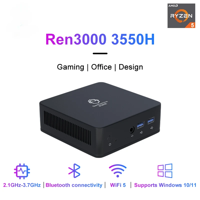 

Mini PC AMD Ryzen 5 3550H CPU Windows 10/11 Ren3000 3550H DDR4 8GB 256GB 16GB 512GB WIFI5 AMD NUC Desktop PC Gamer Computer