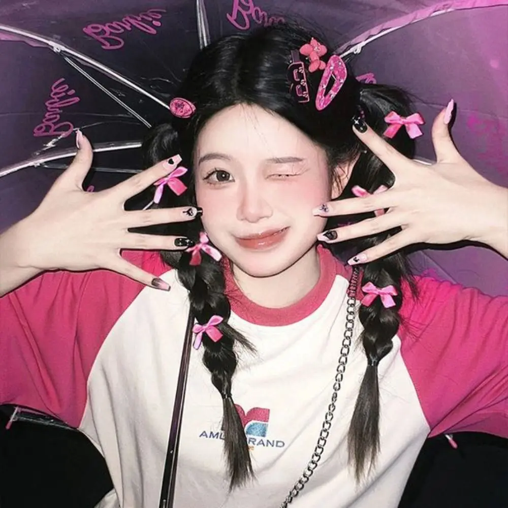 Description Picture 5 of item1PC Mini Bowknot Hair Clips Ballet Ribbon Hair Accessories Bow Hairpin Headwear Sweet Multicolor Barrette Girls