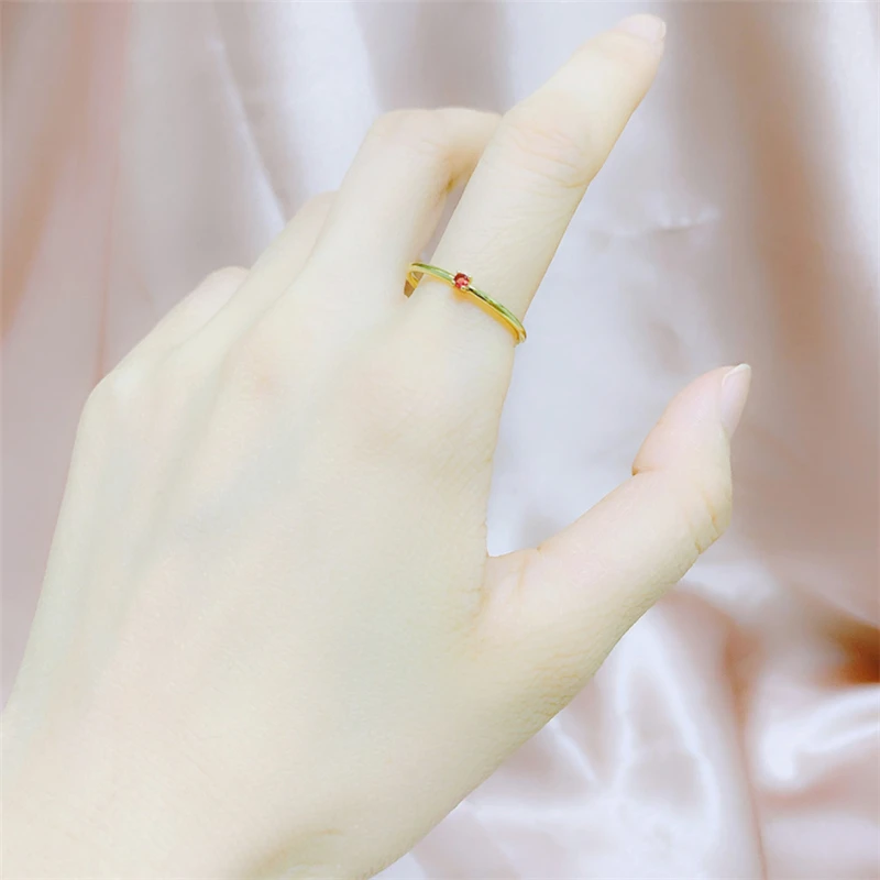 Minimalist Cubic Zirconia Rings For Women Girls Simple Fashion Party Wedding Female Finger Rings Jewelry Valentines Gift finger ring wedding rings jewelry accessories wedding ring zircon crystal ring