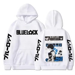 Anime Blue Lock Graphic Hoodie - Men's Casual Pullover Sweatshirt - XXXL (White)