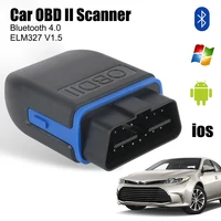 12V Bluetooth 4.0 ELM327 V1.5 OBD2 Scanner Car Code Reader Ignition Starter OBD Diagnostic Tools For iOS Android Windows Tester 1