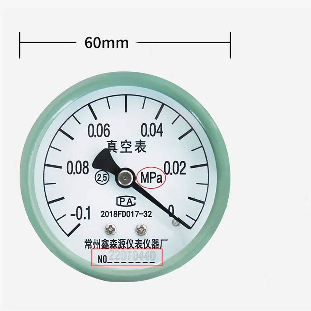 다이얼 배기 막힘 감지 계량기, 촉매 막힘 감지기, 고정밀-0.1-0MPa 배기 배압 테스터, 직경 60mm