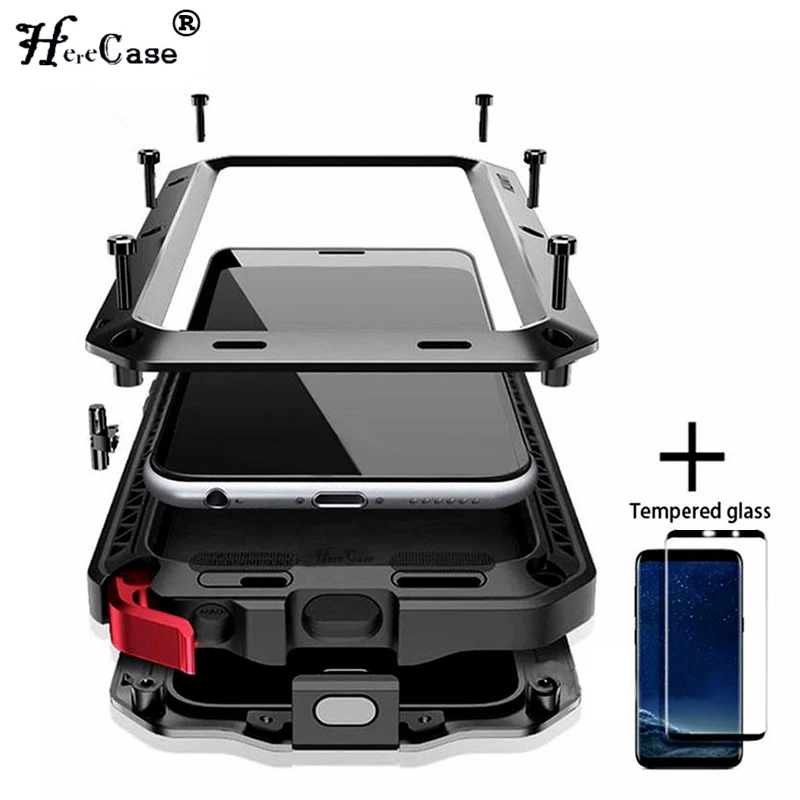 

Rugged Metal Shockproof Case For SAMSUNG Galaxy S22 Ultra S21 S20 S10 S9 Note 20 10 9 8 Military Grade Full Body Protective Case