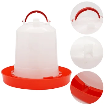 1.5/2.5/4L Chicken Water Dispenser Automatic Chick Drinker Bucket Drinking Farm Tools Quail Drinker Bird Waterer Poultry Feeding 2