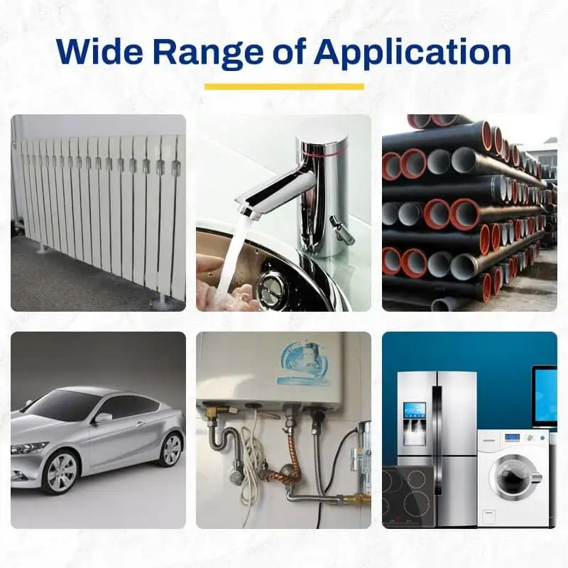 Description Picture 5 of itemMetal Repair Adhesive High Strength Bonding Sealant Heat Resistance Cold Weld Industrial Repair Agent Casting Extrusion Glue