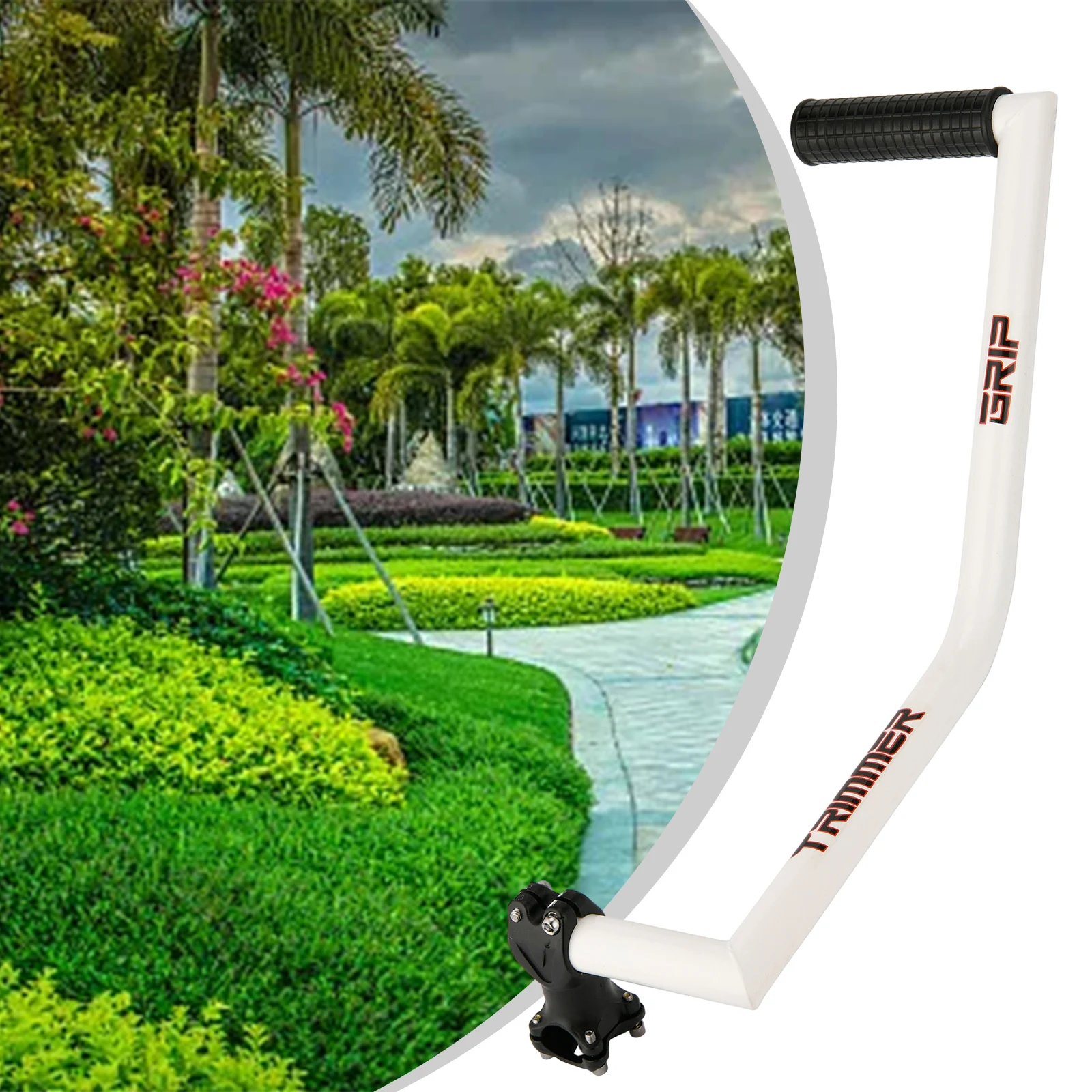

1pc Ergonomic Trimmer Handle For Efficient Lawn Care And Landscaping Home Garden Alloy Aluminum Trimmer Accessories