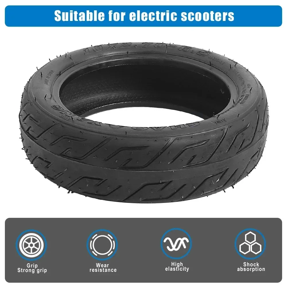 Description Picture 4 of item10x2.70-6.5 Tubeless Tire Vacuum Thickening Wear Resistance 10 Inch Tyre for Electric Scooter Balance Car Tires Replacement