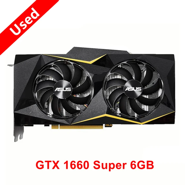 Used ASUS TUF GTX 1660 Ti 1660Ti 1660S 6GB GAMING Video Cards GTX1660Ti GTX1660 Super GPU Graphic Card 6