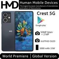 Global Version HMD Crest 8GB 256GB 5G Smartphone 5000 mAh  6.67'' FHD OLED Screen 50MP Camera 33W Charging support  Android 14  1
