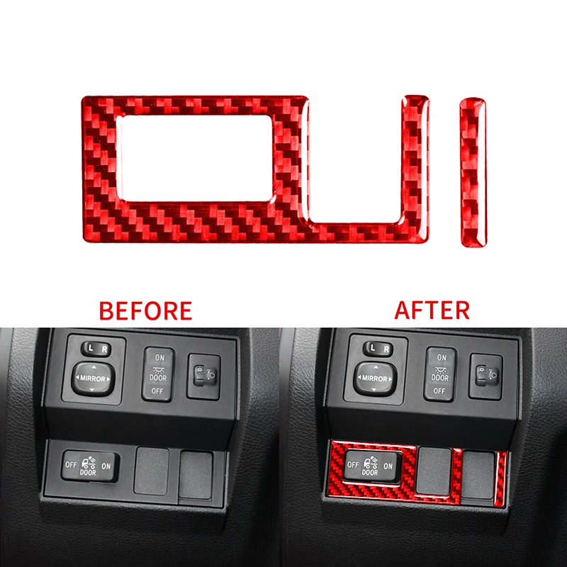 

1 Set Car Headlight Switch Decor Frame for Toyota Tundra 2014-2018 High Quality Automobile Headlamp Panel Sticker Trim Accessory