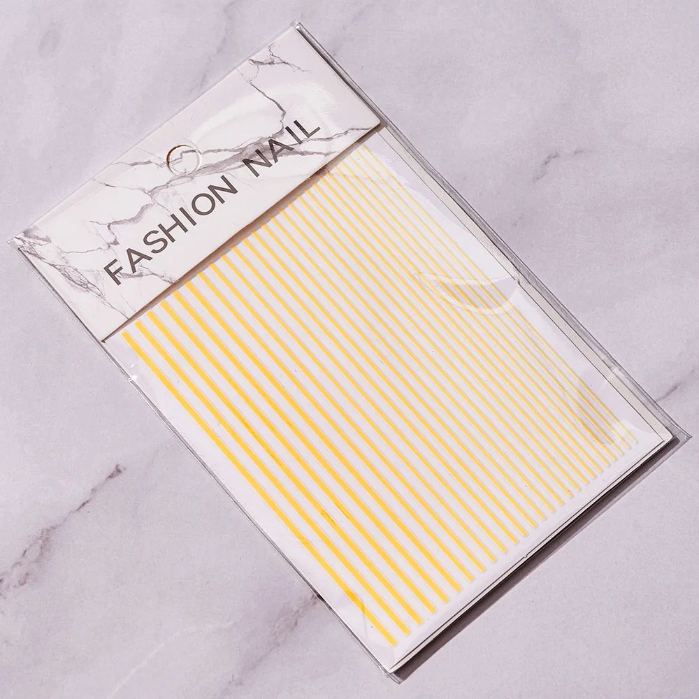 1 Pc Nail Strip Stickers Black/Gold/Rose Gold/Silver Metal Strip Tape Nail Art Adhesive DIY Foil Tips Nail Sticker Decals NK11