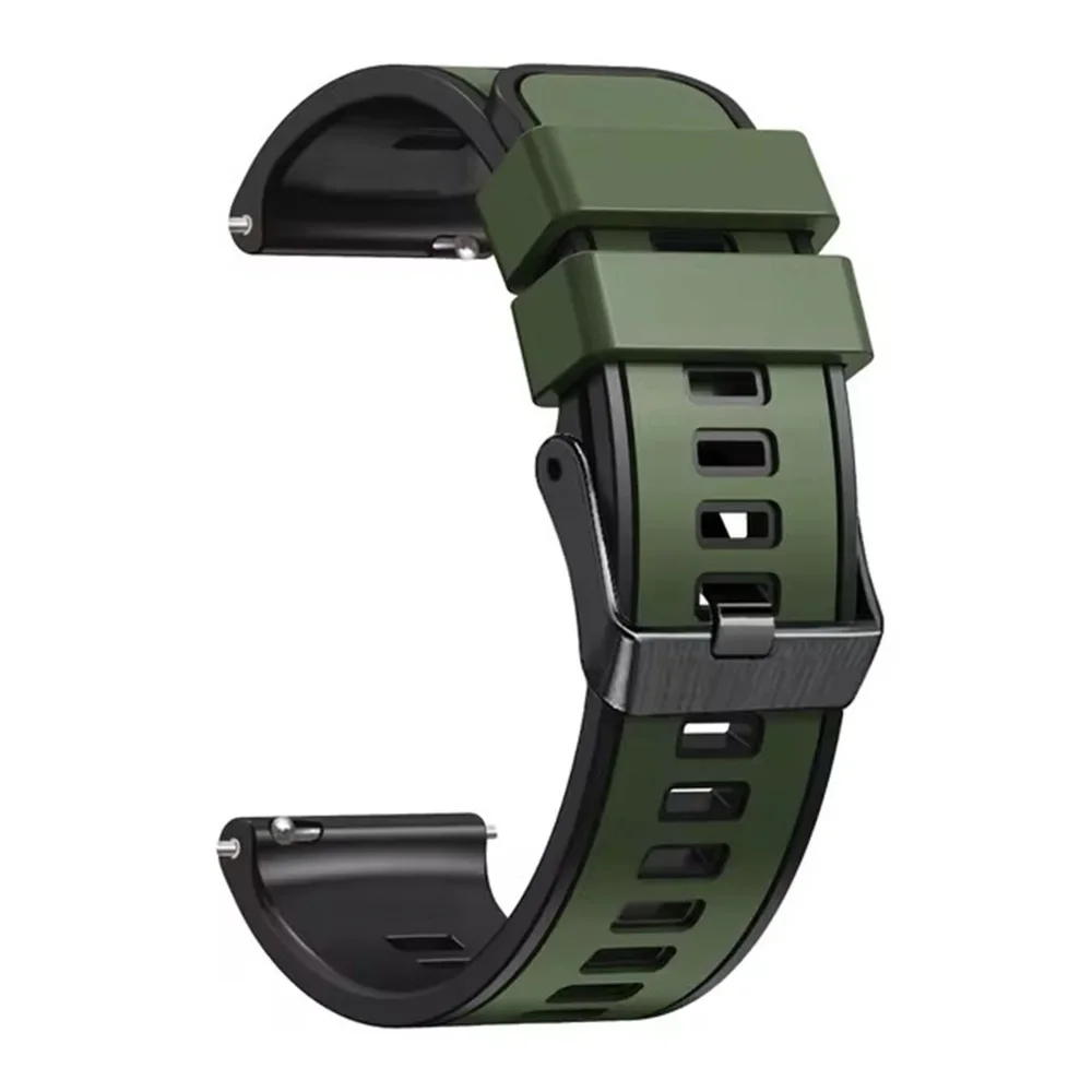 Silicone Replacement Watchband - 22mm Adjustable Strap