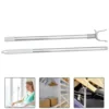 Clothes Rail Clothesline Adjustable Rod for Clothing Indoors Pole Stainless Steel Reaching Rods Garment 2