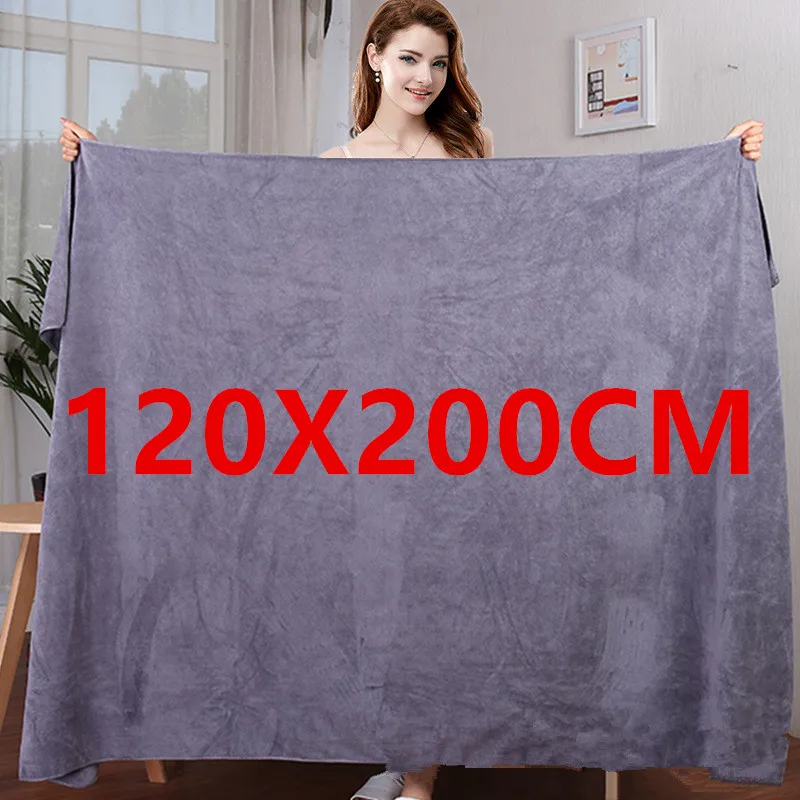 thick Large microfiber bath towel absorbent and quick-drying multifunctional swimming fitness sports beauty salon towel hotel