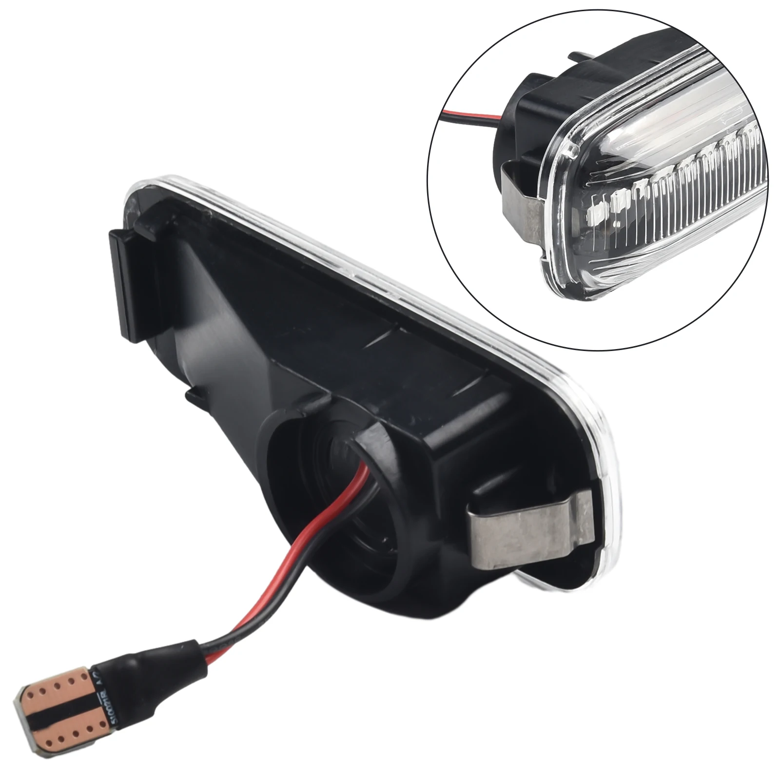 

Turn Signal Lights 12V DC Decorated Edge Light Left&Right Safety Transparent Shell Turn Signal Waterproof Brand New