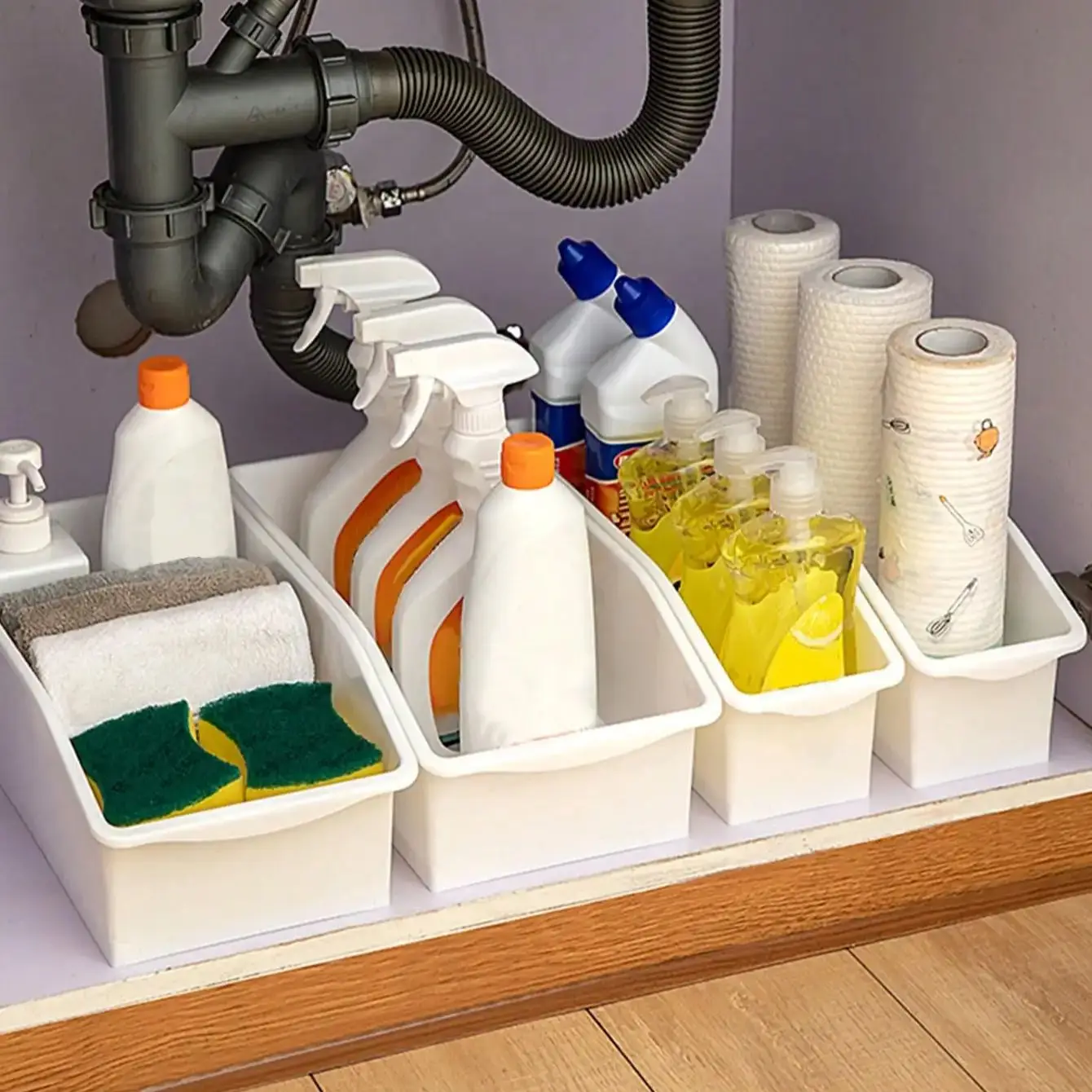 Kitchen Gap Debris Storage Basket, Snack Cabinet, Seasoning Basket, Bathroom Storage Rack, Storage Box 6