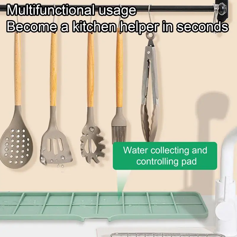 Kitchen Faucet Silicone Mat Drip Protection Pads Faucet Water Catcher Mat Sink Drain Pad Waterproof Non-slip kitchen splash guard kitchen sink pad kitchen faucet pad