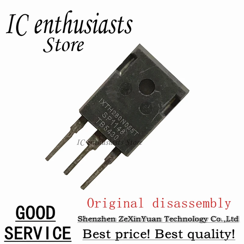 

Оригинальная разборка IXTH280N055 IXTH280N055T 55V 280A TO-247, 10 шт.