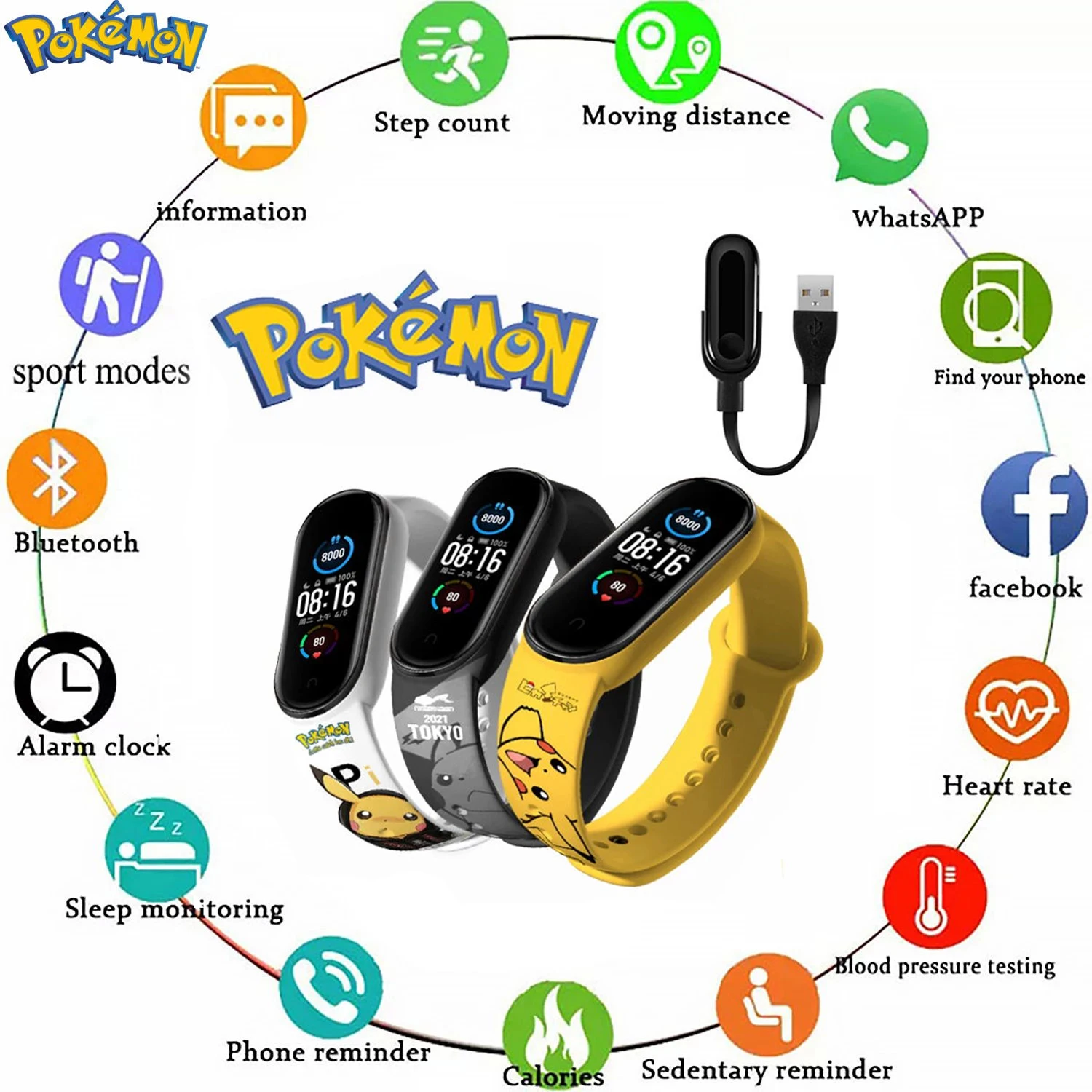 Relógio Smartwatch Pokémon