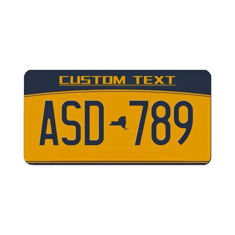 Customizable 12x6 Inch U.S. License Plate with Personalized Text