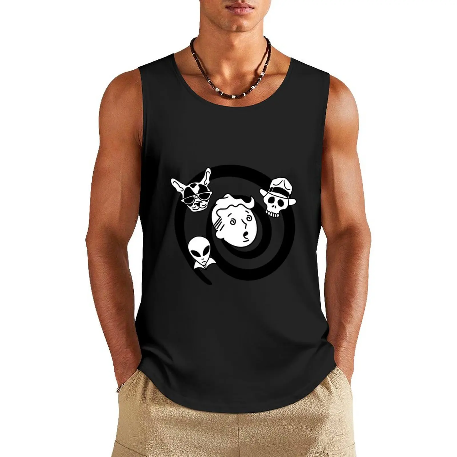 

Wild Wasteland Perk Tank Top Male vest gym sleeveless shirt man anime clothes