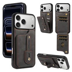 Luxurious PU Leather Phone Case with Card Slots and Shockproof Protection - Galaxy A70 (Black)