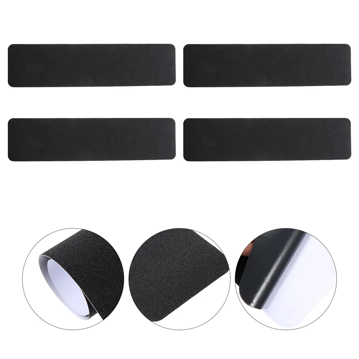 

4 Pcs Anti-slip Strip Outdoor Stair Treads The Tape Non-slip Handle Step Pvc Grip Abrasive Adhesive for Stairs