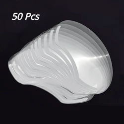 Disposable Clear Face Shields for Makeup and Hairdressing - Pack of 25/50, Ideal for Salons and Personal Care (50Pcs)