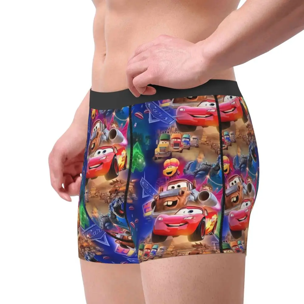 Custom Lightning McQueen Car Collage Boxers Shorts Men's Briefs Underwear Cool Underpants