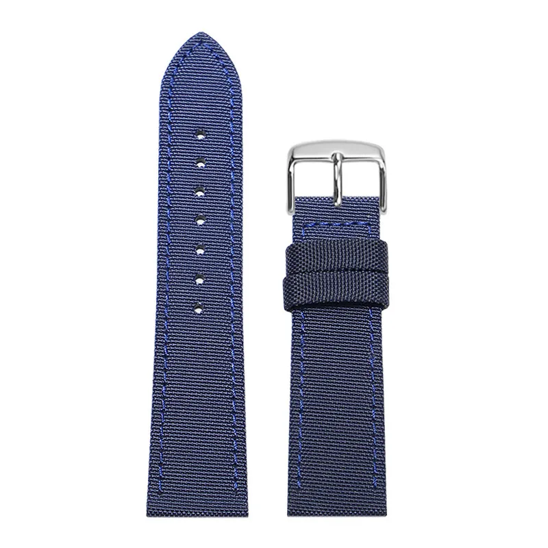 Men's Woven Nylon Watch Strap - Durable Design in Black
