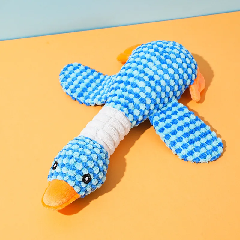 Plush Goose Dog Toy - Chew  Squeak Toy for Small to Large Dogs and Cats