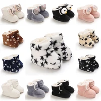 0-18M Snow Boots Winter Baby Fashion Warm Boots Boy Girl Cartoon Printed Boots Baby Villus Warm Boots 1