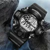 YIKAZE Y73 Men's Watch Digital Sports Electronic Wristwatch Large Dial Multifunctional Waterproof Luminous Alarm Male's Bracelet 3