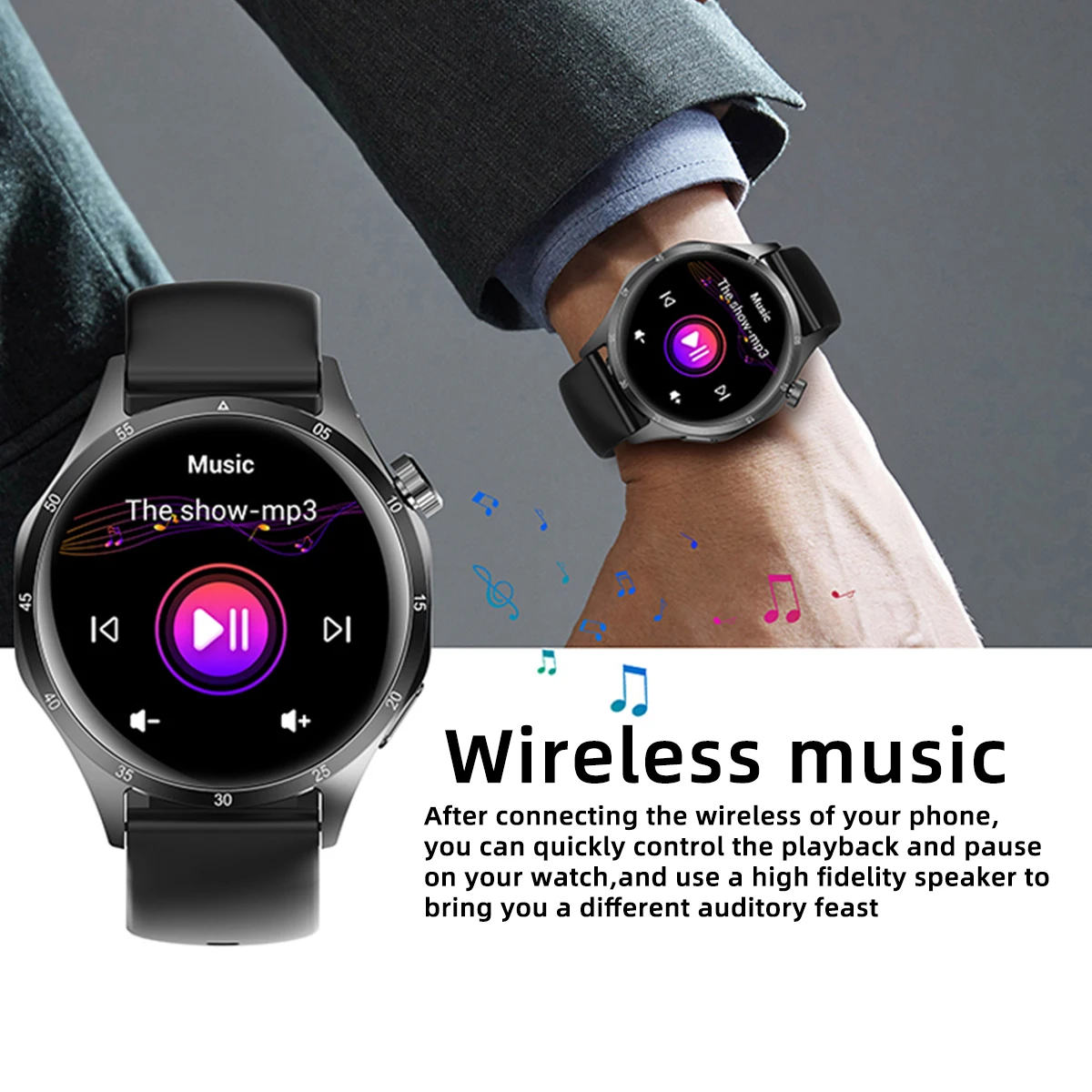 2026 New SmartWatch 1.52" HD AMOLED Screen Heart Rate Bluetooth Call Women's Health Monitoring Smartwatch for Men Women 6