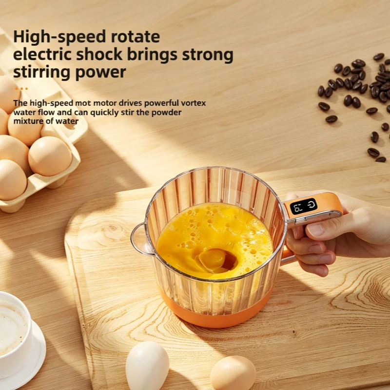 900ml 전기 쌀세척기 및 믹서컵 충전식 전기 계란 커피 파우더 우유 믹서 2단계 믹서컵