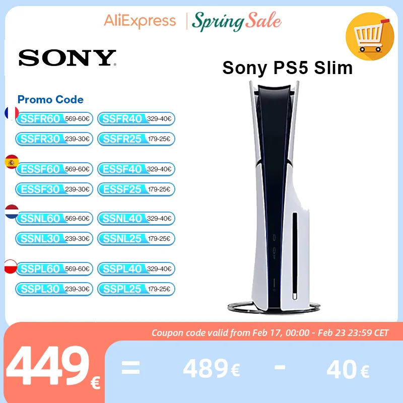 Sony PS5 Slim z EU za $520.38 / ~2123zł