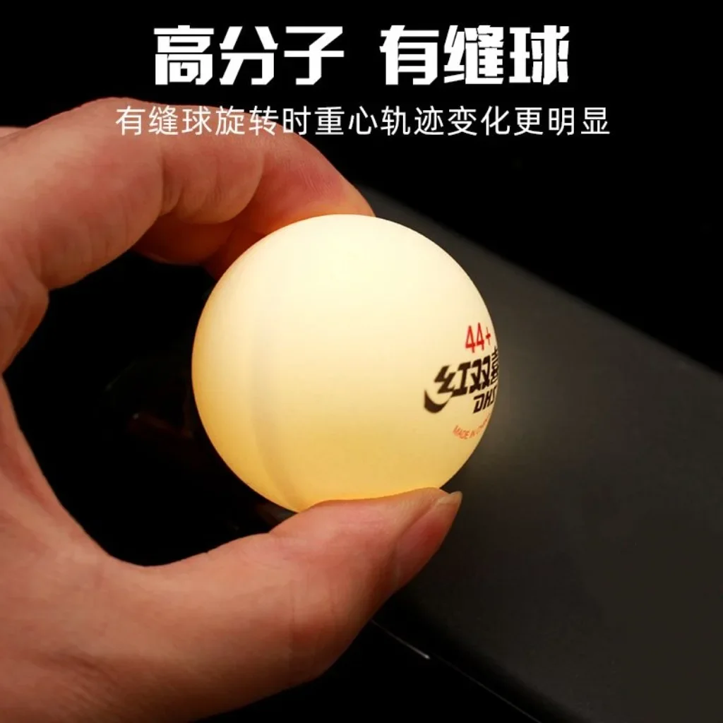 DHS 44mm+ Tischtennisbälle ABS Neues Material Große Größe Training & Fitness Ping-Pong-Bälle 6PCS/BOX Tischtennisball mit Naht – Detail 6