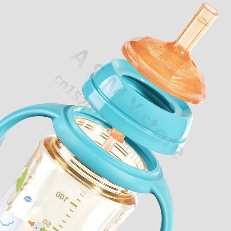 ANPEI for Pigeon 3 Wide Bottle Accessories/Nipple/Handle/Gravity Ball Straw Set 4