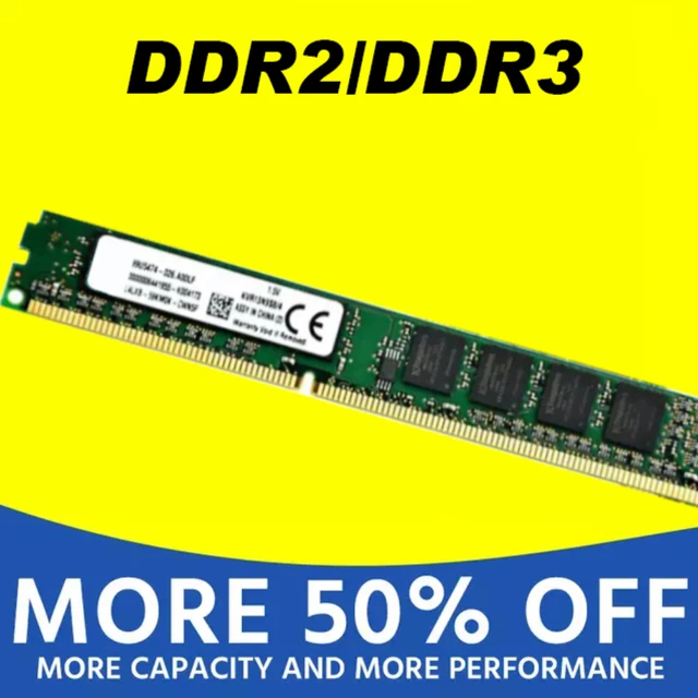 Pour Kingston original PC mémoire RAM 2 go PC2 DDR2 4 go DDR3 8 go 667MHZ  800MHZ 1333MHZ 1600MHZ 8 go Module de mémoire d'ordinateur de bureau -  AliExpress