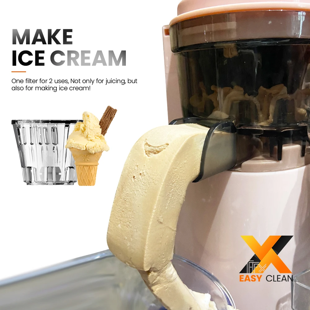 MIUI маленькая медленная соковыжималка, портативная электрическая мини-соковыжималка, соковыжималка для лимона, легко чистится и может делать мороженое, Mini-Pro
