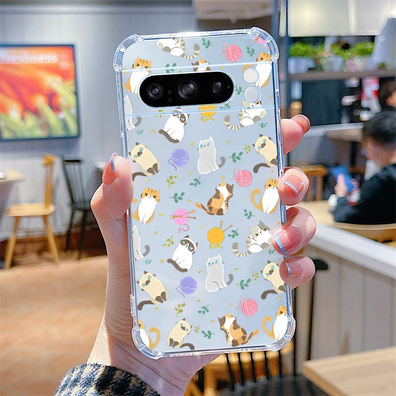 Cartoon Animals Transparent Phone Case Cover