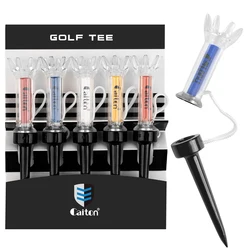 Caiton Magnetic Plastic Golf Tee Set - 360° Bounce Technology, Includes Two Sizes, 5 - Piece Collection (5Pcs 85MM(3.34in))