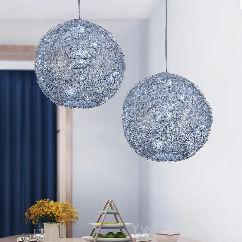 

Modern LED Ball Chandelier Lights Home Decor Dining Room Ceiling Pendant Lamps Bedroom Bedside Lighting Fixtures