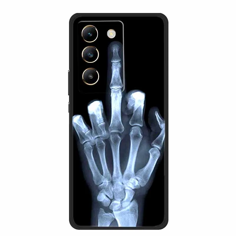 Black Silicone Soft Phone Case - Durable and Stylish Back Cover  Bag